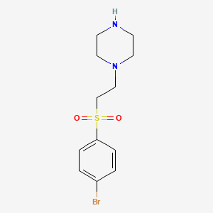 molecular formula C12H17BrN2O2S B1523133 1-[2-(4-溴苯磺酰)乙基]哌嗪 CAS No. 1094558-34-5
