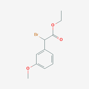 molecular formula C11H13BrO3 B15231339 Ethyl 2-bromo-2-(3-methoxyphenyl)acetate 