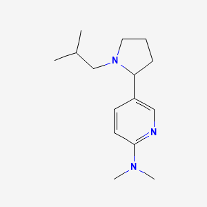 5-(1-Isobutylpyrrolidin-2-yl)-N,N-dimethylpyridin-2-amine