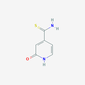 molecular formula C6H6N2OS B1523136 2-羟基吡啶-4-硫代甲酰胺 CAS No. 1094459-09-2