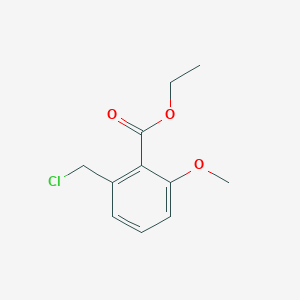 molecular formula C11H13ClO3 B15231366 Ethyl 2-(chloromethyl)-6-methoxybenzoate 