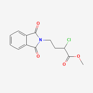 molecular formula C13H12ClNO4 B15231374 Methyl 2-chloro-4-(1,3-dioxoisoindolin-2-yl)butanoate 