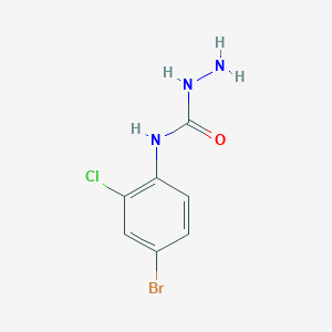 molecular formula C7H7BrClN3O B1523138 3-氨基-1-(4-溴-2-氯苯基)脲 CAS No. 1094493-26-1