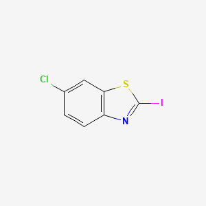 molecular formula C7H3ClINS B15231385 6-Chloro-2-iodobenzo[d]thiazole 