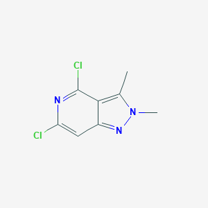 molecular formula C8H7Cl2N3 B15231386 4,6-dichloro-2,3-dimethyl-2H-pyrazolo[4,3-c]pyridine 