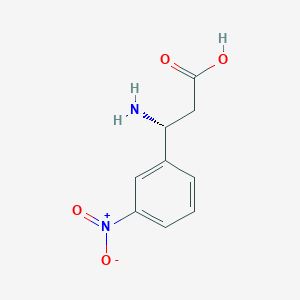 molecular formula C9H10N2O4 B152314 (r)-3-Amino-3-(3-nitrophenyl)propionic acid CAS No. 787544-61-0