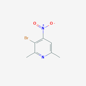 molecular formula C7H7BrN2O2 B15231408 3-Bromo-2,6-dimethyl-4-nitropyridine 