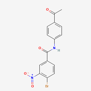 N-(4-acetylphenyl)-4-bromo-3-nitrobenzamide