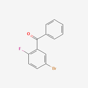 molecular formula C13H8BrFO B1523142 (5-溴-2-氟苯基)(苯基)甲酮 CAS No. 885124-16-3