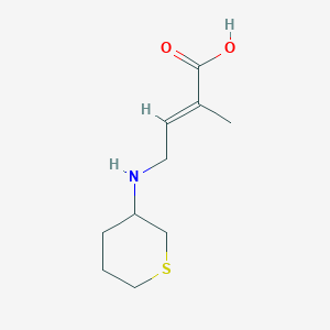 2-Methyl-4-((tetrahydro-2H-thiopyran-3-yl)amino)but-2-enoic acid