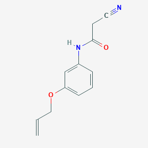 molecular formula C12H12N2O2 B15231442 N-(3-(Allyloxy)phenyl)-2-cyanoacetamide 