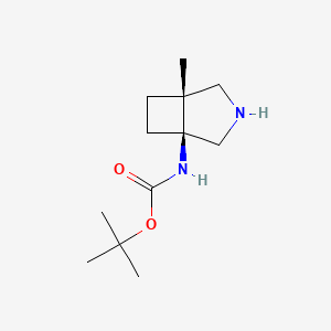 molecular formula C12H22N2O2 B15231456 tert-Butyl((1S,5R)-5-methyl-3-azabicyclo[3.2.0]heptan-1-yl)carbamate 