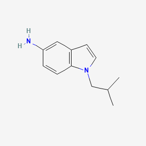 molecular formula C12H16N2 B1523146 1-(2-甲基丙基)-1H-吲哚-5-胺 CAS No. 1094710-32-3