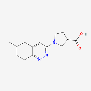 1-(6-Methyl-5,6,7,8-tetrahydrocinnolin-3-yl)pyrrolidine-3-carboxylic acid