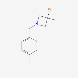 3-Bromo-3-methyl-1-(4-methylbenzyl)azetidine