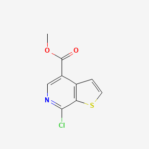 molecular formula C9H6ClNO2S B15231468 Methyl 7-chlorothieno[2,3-c]pyridine-4-carboxylate 