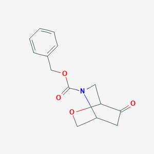 molecular formula C14H15NO4 B15231482 Benzyl7-oxo-2-oxa-5-azabicyclo[2.2.2]octane-5-carboxylate 