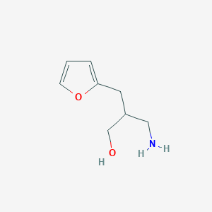 molecular formula C8H13NO2 B1523149 3-氨基-2-(2-呋喃基甲基)-1-丙醇 CAS No. 949226-57-7