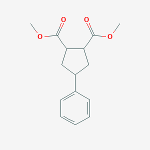 molecular formula C15H18O4 B15231512 Dimethyl4-phenylcyclopentane-1,2-dicarboxylate CAS No. 1403764-70-4