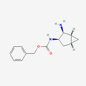 benzyl N-[(1R,2S,3R,5R)-2-amino-3-bicyclo[3.1.0]hexanyl]carbamate