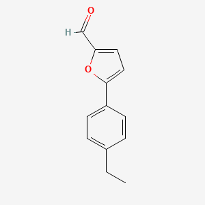 molecular formula C13H12O2 B1523152 5-(4-Ethylphenyl)furan-2-carbaldehyde CAS No. 765937-65-3