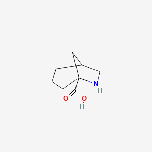 molecular formula C8H13NO2 B15231571 6-Azabicyclo[3.2.1]octane-5-carboxylic acid 