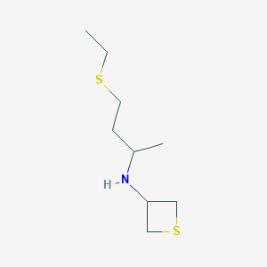 N-(4-(Ethylthio)butan-2-yl)thietan-3-amine