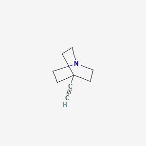 molecular formula C9H13N B15231589 1-Azabicyclo(2.2.2)octane, 4-ethynyl- CAS No. 52547-86-1