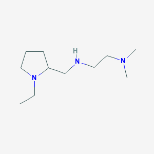 molecular formula C11H25N3 B1523159 [(二甲氨基)乙基][(1-乙基吡咯烷-2-基)甲基]胺 CAS No. 1021241-95-1