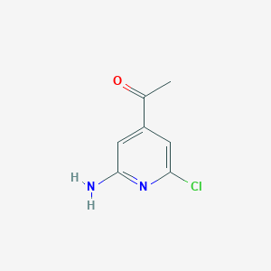 1-(2-Amino-6-chloropyridin-4-YL)ethanone