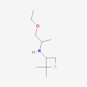 N-(1-Ethoxypropan-2-yl)-2,2-dimethylthietan-3-amine