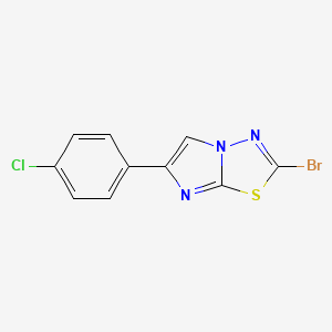 molecular formula C10H5BrClN3S B1523162 2-溴-6-(4-氯苯基)咪唑并[2,1-b][1,3,4]噻二唑 CAS No. 1094279-94-3