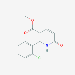 molecular formula C13H10ClNO3 B15231621 Methyl 2-(2-chlorophenyl)-6-oxo-1,6-dihydropyridine-3-carboxylate 