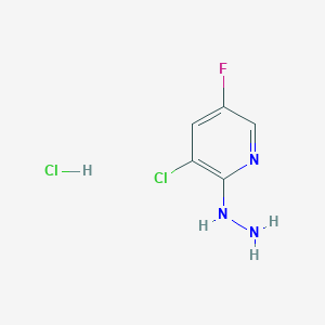 3-Chloro-5-fluoro-2-hydrazinylpyridine hydrochloride