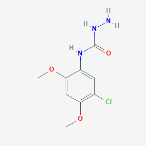 molecular formula C9H12ClN3O3 B1523165 3-Amino-1-(5-chloro-2,4-dimethoxyphenyl)urea CAS No. 1094655-20-5