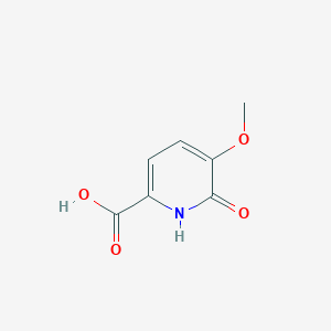 molecular formula C7H7NO4 B15231651 1,6-dihydro-5-methoxy-6-oxo-2-Pyridinecarboxylic acid 