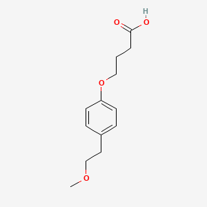 molecular formula C13H18O4 B1523167 4-[4-(2-Methoxyethyl)phenoxy]butanoic acid CAS No. 1094693-27-2