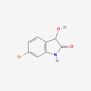 molecular formula C8H6BrNO2 B1523168 6-bromo-3-hydroxy-2,3-dihydro-1H-indol-2-one CAS No. 1021021-75-9