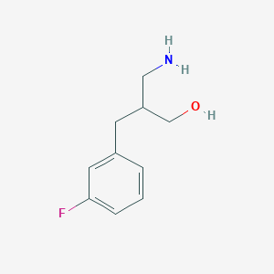 molecular formula C10H14FNO B1523169 3-氨基-2-[(3-氟苯基)甲基]丙醇 CAS No. 1019116-42-7