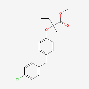 (+-)-Methyl 2-(4-(4-chlorobenzyl)phenoxy)-2-methylbutyrate