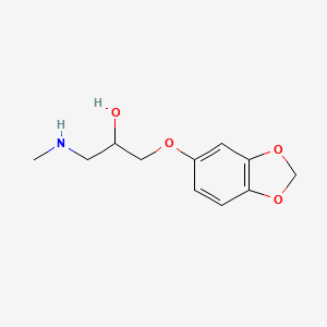 molecular formula C11H15NO4 B1523171 [3-(2H-1,3-benzodioxol-5-yloxy)-2-hydroxypropyl](methyl)amine CAS No. 1019624-92-0