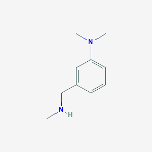 molecular formula C10H16N2 B1523174 N,N-dimethyl-3-[(methylamino)methyl]aniline CAS No. 1094641-61-8