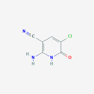 2-Amino-5-chloro-6-oxo-1,6-dihydropyridine-3-carbonitrile