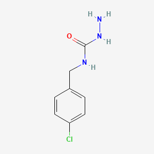 molecular formula C8H10ClN3O B1523175 3-Amino-1-[(4-chlorophenyl)methyl]urea CAS No. 83375-00-2