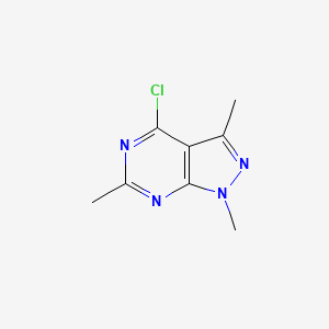 molecular formula C8H9ClN4 B15231755 4-Chloro-1,3,6-trimethyl-1h-pyrazolo[3,4-d]pyrimidine 