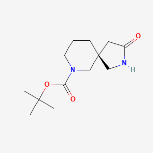 molecular formula C13H22N2O3 B15231760 tert-butyl (5R)-3-oxo-2,7-diazaspiro[4.5]decane-7-carboxylate 