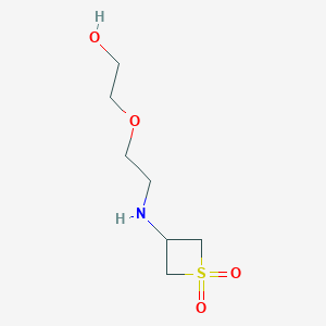 3-((2-(2-Hydroxyethoxy)ethyl)amino)thietane1,1-dioxide