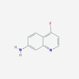 molecular formula C9H7FN2 B15231825 4-Fluoroquinolin-7-amine 