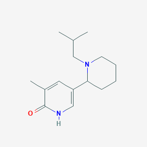 5-(1-Isobutylpiperidin-2-yl)-3-methylpyridin-2(1H)-one