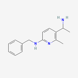 5-(1-Aminoethyl)-N-benzyl-6-methylpyridin-2-amine